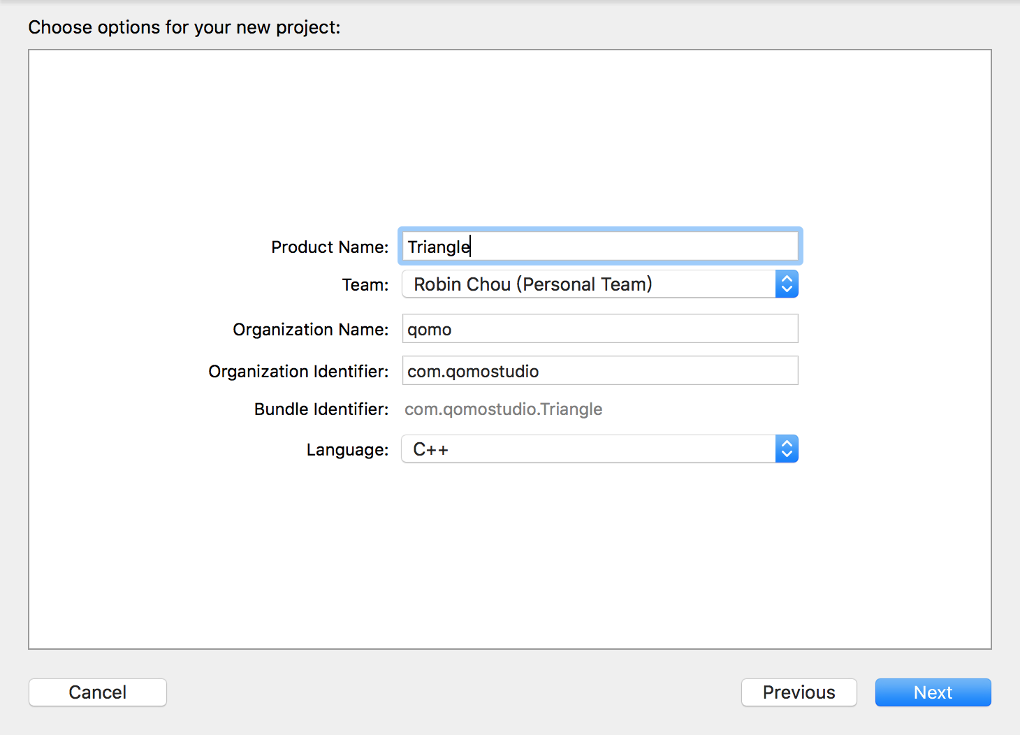 create-triangle-project